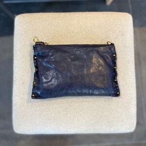 Campomaggi Giulia Leather Crossbody Bag in dark blue